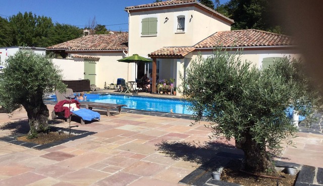 Luxury detached hilltop villa with Heated pool, bar, gym/pool room and WIFI.