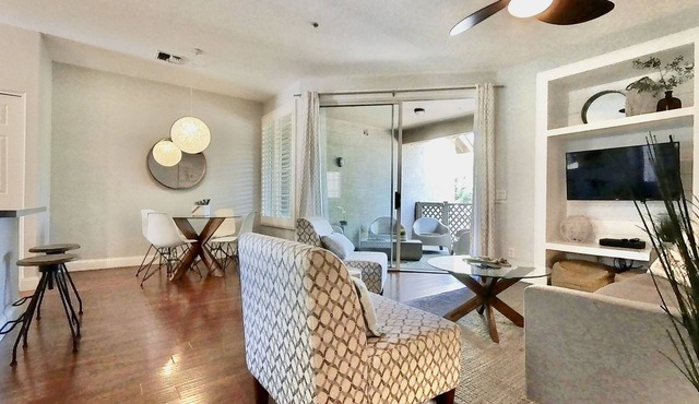 Luxury furnished ground floor condo in Val Vista Lakes next to clubhouse