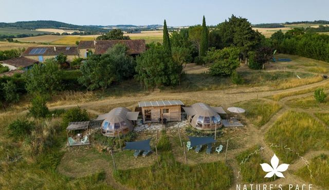 Luxury Glamping in the countryside with private bathroom and kitchen