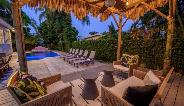 Luxury Harbor Home – Pool, Hot Tub, Basketball Court & Tiki Lounge Near Gulf Beaches