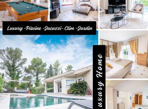 Luxury Home -Villa-Piscine-Jacuzzi-Famille-Table de billard - Top Pros ServicesConciergerie