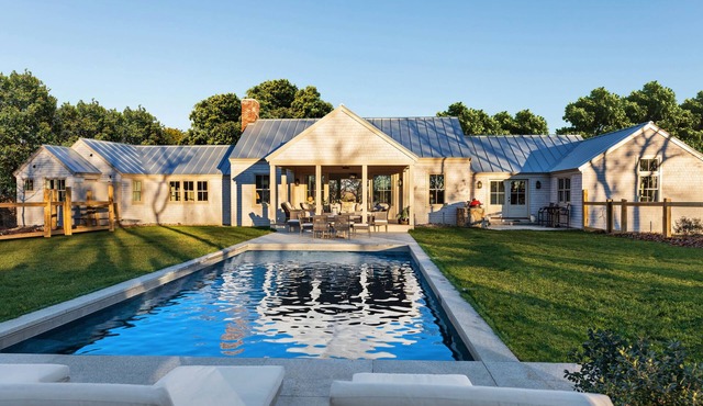 Luxury home with pool in tranquil West Tisbury setting