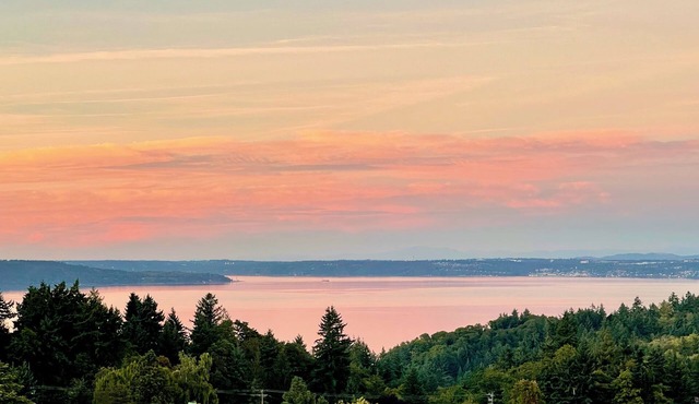 Luxury Home with Panoramic Puget Sound Views, Baby Grand Piano, and Game Room