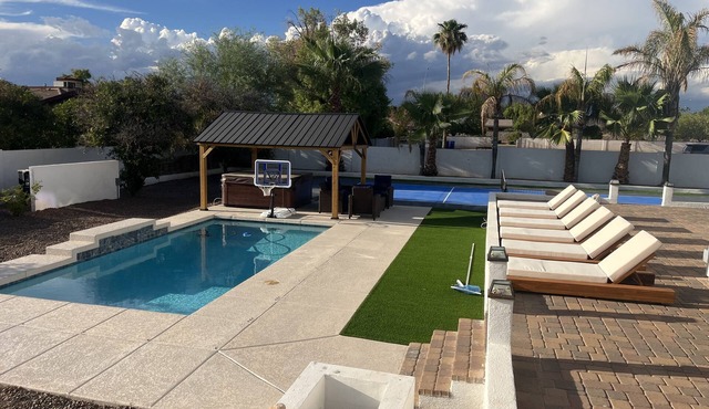 Luxury home with pickleball, pool, and hot tub near Scottsdale