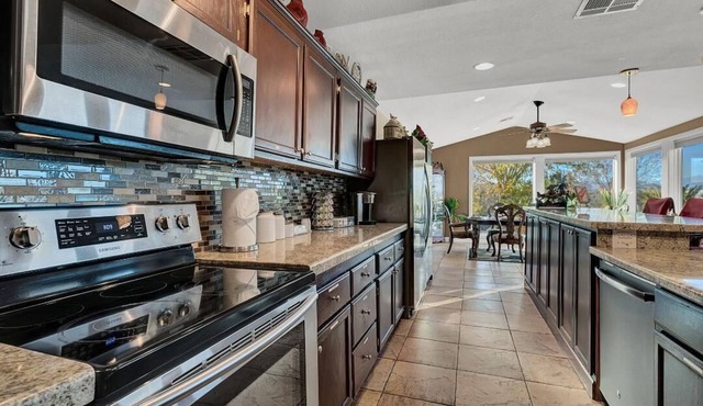 Luxury Home with Strip Views from Dining Room, and 2 Patios