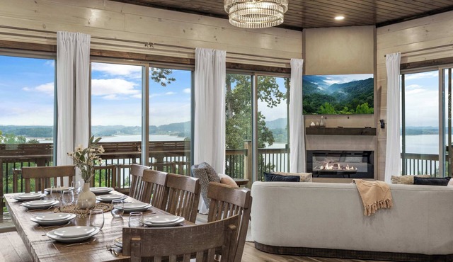 Luxury Lake & Mtn Views | Pool, Theater, Hot Tub