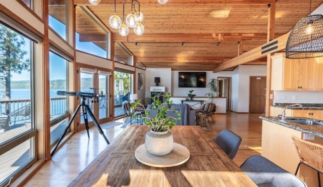 Luxury Lakefront Cd’A Retreat Private Dock
