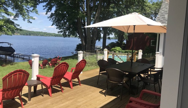 Luxury Lakefront Home with Pool, Hot Tub, and Sauna!