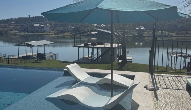 Luxury Lakefront Living in Marble Falls: Pool, Private Dock & Endless Views!