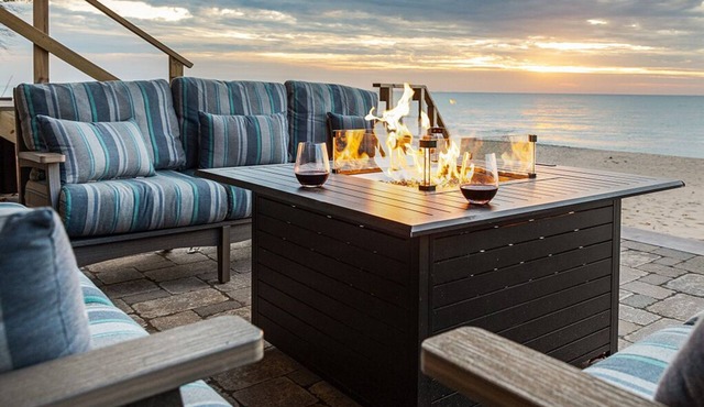 Luxury Lakeside Stunner w/Beach, Firepit, Games