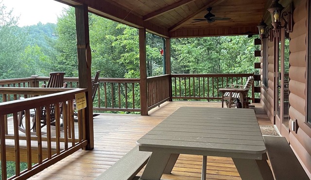 Luxury Log Cabin only minutes from Downtown Blue Ridge and Marina. Pet Friendly!