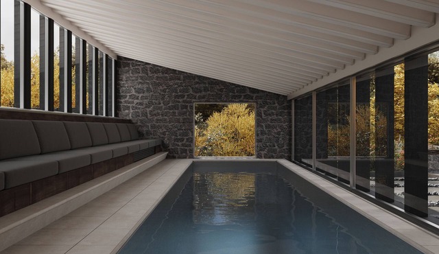 Luxury manor sleeping 30 guests, with indoor pool, hot tub and outdoor kitchen