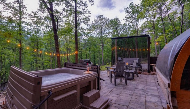 Luxury Mirror Cabin Hot Tub Sauna Mtn. Views