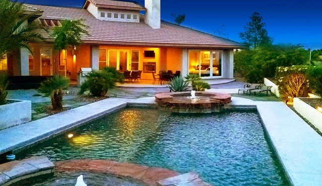Luxury Modern Estate, Amazing Strip Views! Pool, Spa, Basketball, Game Room