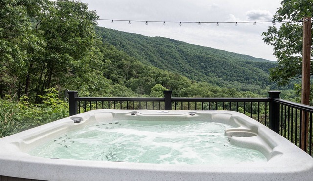 Luxury mountain cabin W/hot tub & majestic views