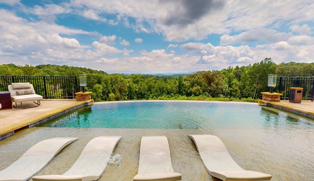 Luxury mountain compound with infinity pool, hot tub, fire pit & much more