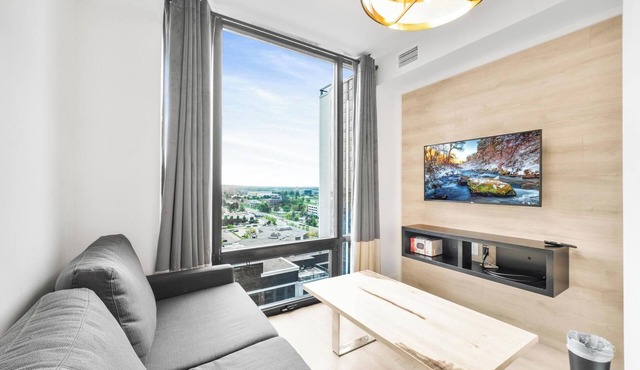 Luxury New Condo+HighRise Building+2BD+2TV+Laundry