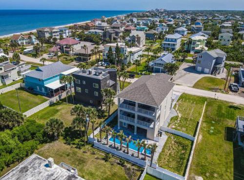 Luxury Ocean View Home with Pool & Spa steps to the beach fenced yard