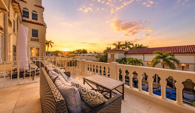 Luxury Palm Beach Escape with Private Terrace