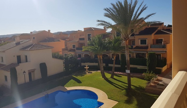 Luxury pool view residence with gym 500m from the sea