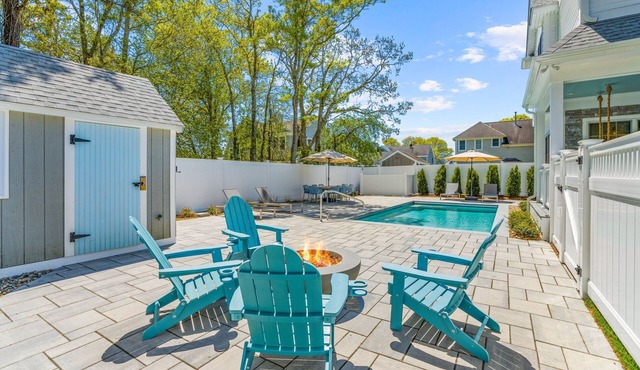 Luxury Popponesset Escape – New 2023 Build, 1 Block to Beach, Pool & Fire Pit