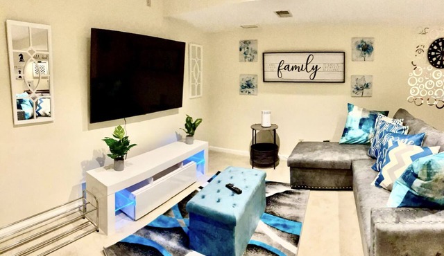 Luxury private basement “King & Queen” bedrooms, near Stadium,DC & Metro at MD