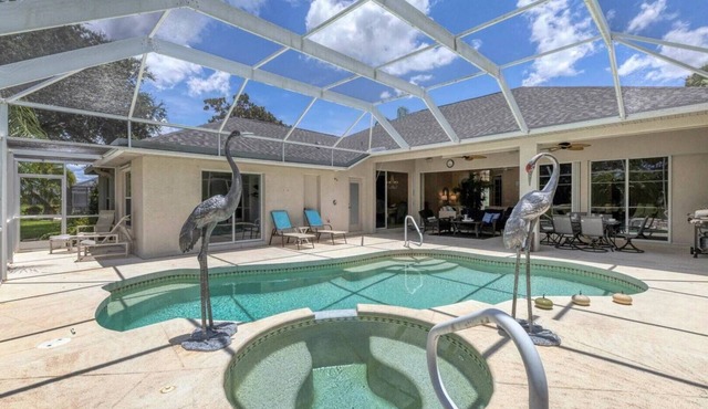 Luxury Private House with Pool on Charlotte Harbor Area, Charlotte County House 5848