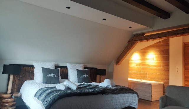 Luxury residence in Métabief, suites, apartments, private spa and sauna