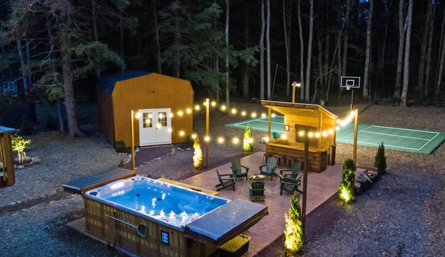 Luxury Retreat w/Golf Sim, Pickleball, Basketball, Swim Spa, Sauna & Movie Room