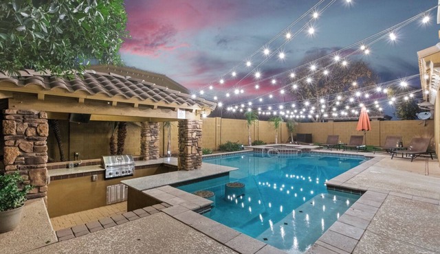 Luxury Retreat with Heated Pool & Hidden Game Room by RedAwning