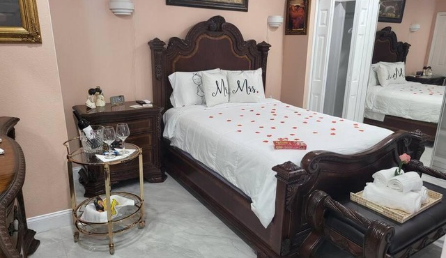 Luxury romantic and cozy space.