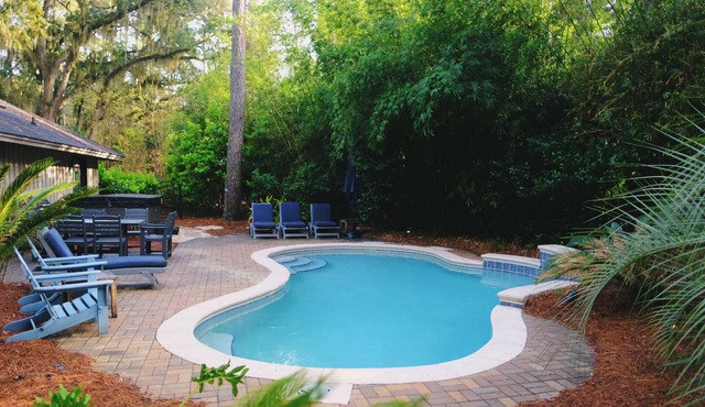 Luxury Sea Pines Home, Pool, Hot Tub, Arcade, Near Harbour Town Golf