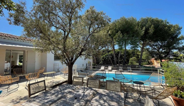 Luxury sea view villa with swimming pool and private cove access for 10