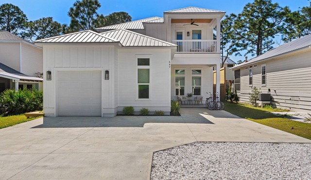 Luxury Seagrove Beach Home with Private Heated Pool, Golf Cart & Bikes