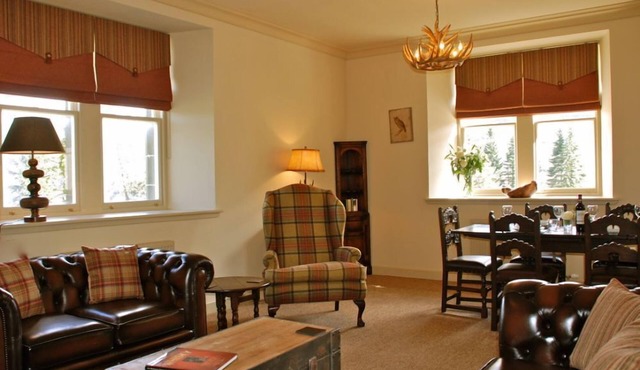 Luxury Self Catering Apartment with Swimming Pool in the Grounds of a Monastery on Loch Ness