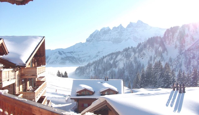 Luxury Ski-in/Ski-out Apartment with spectacular views of the Dents du Midi