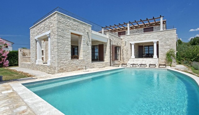 Luxury stone villa with large private pool and garden and beautiful scenic views