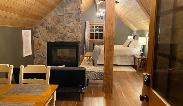 Luxury Suite on 7 Acres of Woods! Fireplace, Whirlpool!