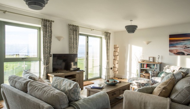 Luxury three-bed house with panoramic sea views near Salcombe, Devon