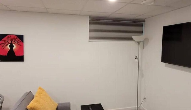 Luxury two bedroom in a modern basement.
