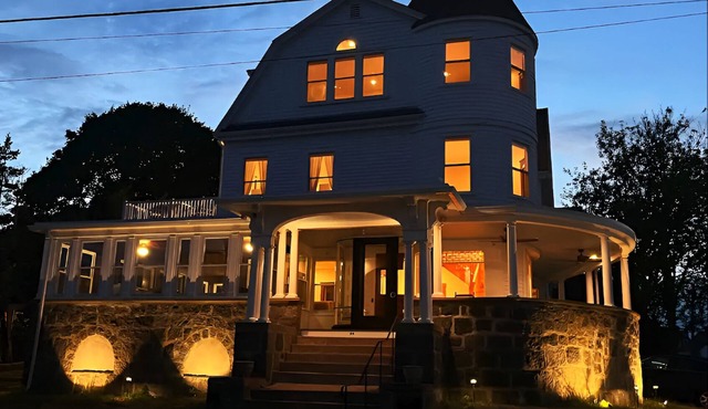Luxury Victorian near Salem: Stunning Ocean Views & Modern Elegance in 6BR Manor