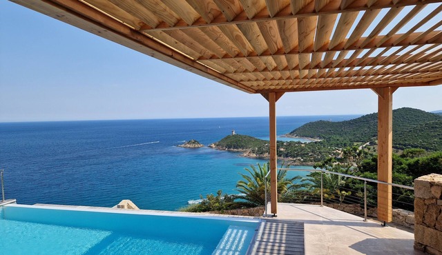 Luxury villa 5 * panoramic sea view private heated pool + SPA