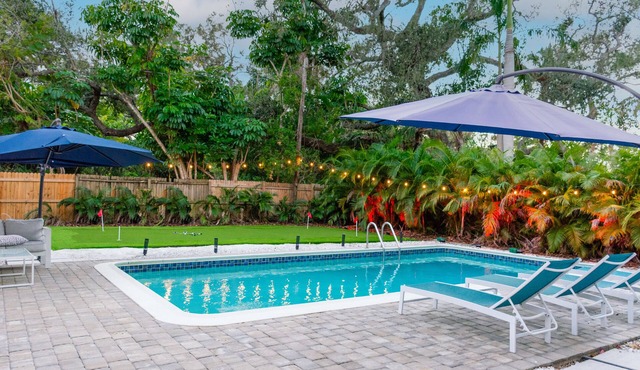 Luxury Villa Heated Saltwater Pool, Putt-Putt & Bocce, 2 Kings, Near AMI & IMG