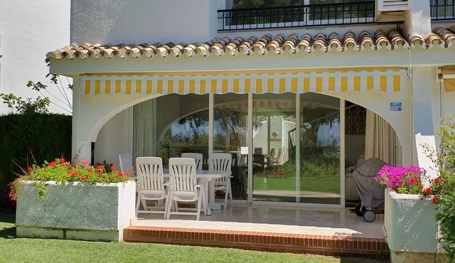 Luxury villa, sea views, private garden, peaceful, communal pool, close to sea
