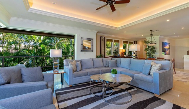 Luxury Villa Steps from Wailea Beach with Resort Amenities and Stunning Upgrades