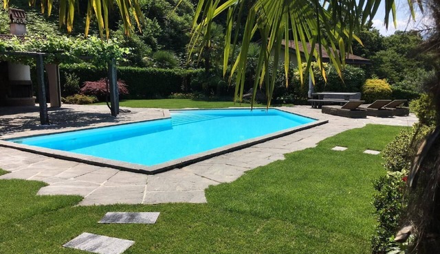 Luxury villa with a lake view