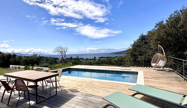 Luxury villa with magnificent sea view and private pool, Sagone
