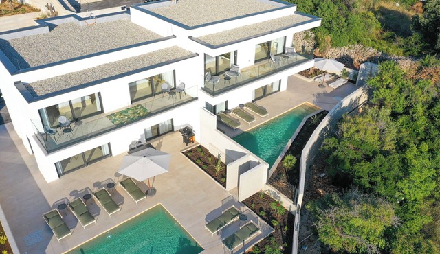 Luxury Villas Sunrise & Sunset with two private heated pools