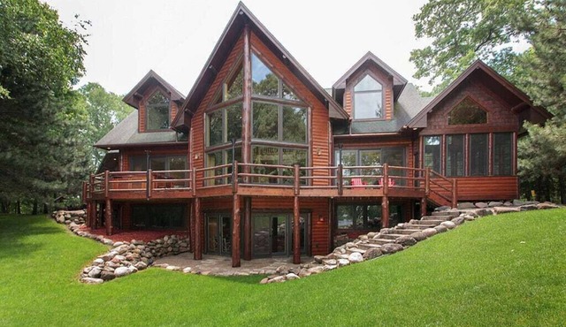 Luxury water home on Whitefish Chain of lakes