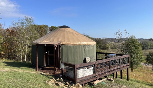 Luxury Yurt for Couples with Hot Tub on Deck